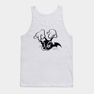 CAT (Black on white). Tank Top